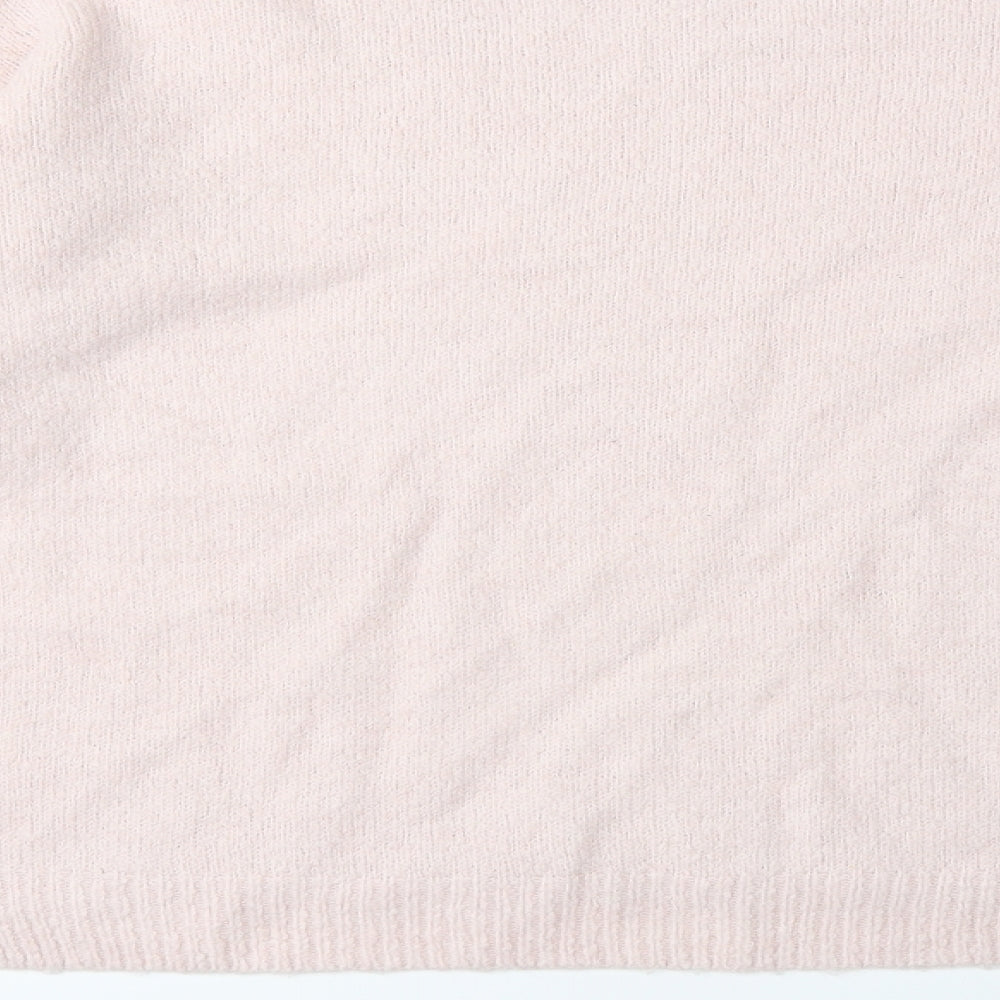 Per Una Womens Pink Knit Pullover Jumper Size 8