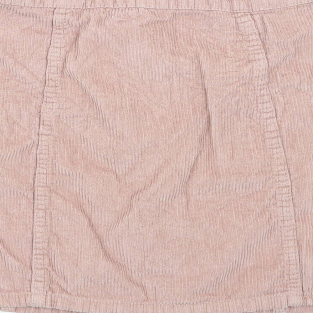 Denim & Co. Womens Pink A-Line Skirt Size 12
