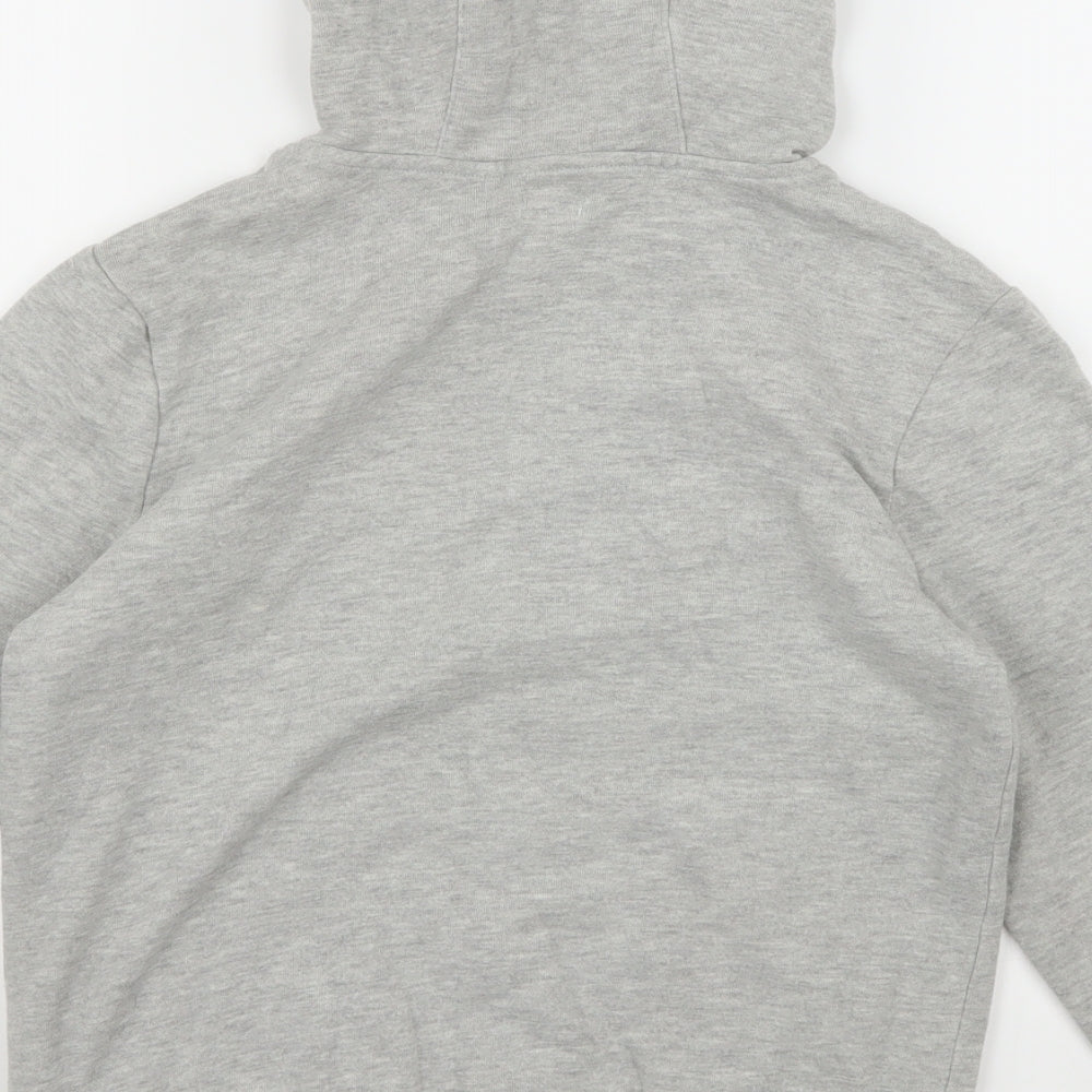 F&F Boys Grey Jersey Pullover Hoodie Size 9-10 Years