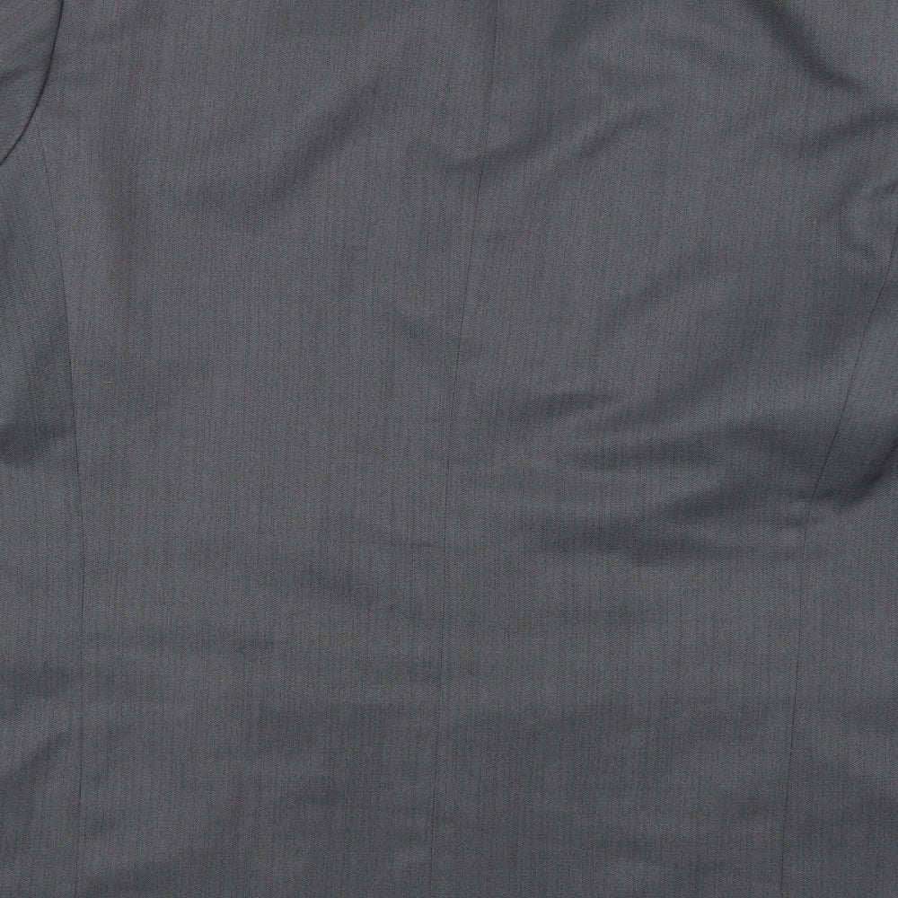 Zantos Mens Grey Rayon Jacket Suit Jacket Size 40