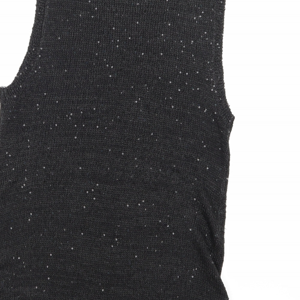 Preworn Womens Black Basic Tank Size 10