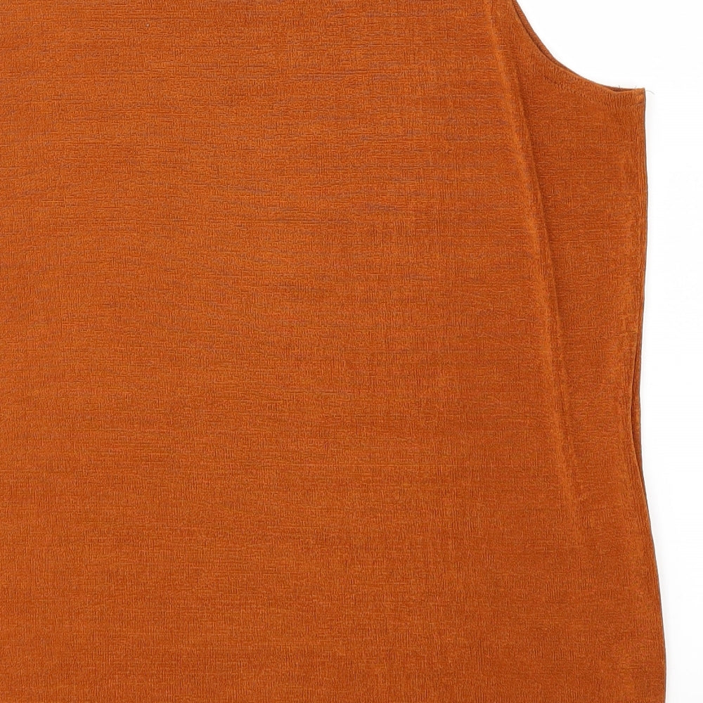 NICE Womens Brown Basic Tank Size M