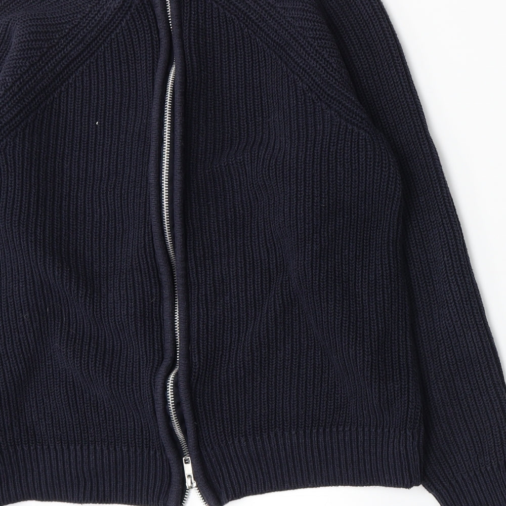 H&M Womens Blue Knit Pullover Jumper Size S