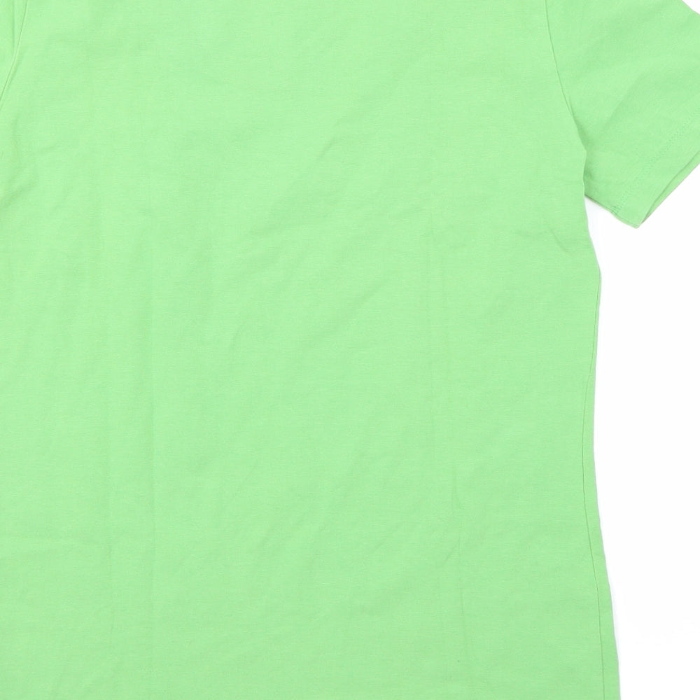 Vacknox Womens Green Basic T-Shirt Size M