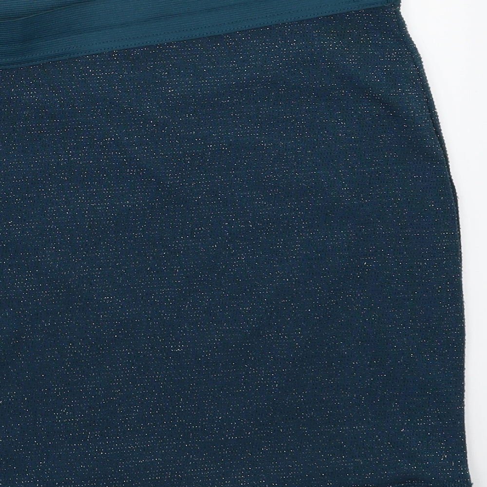 Amisu Womens Green Bandage Skirt Size 34 in