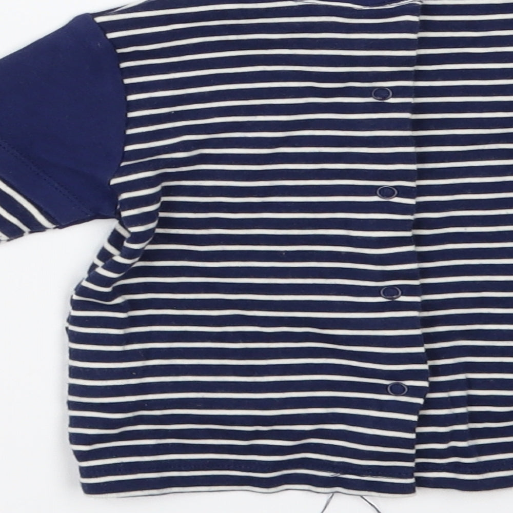 tuc tuc Girls Blue Striped A-Line Size 6-9 Months