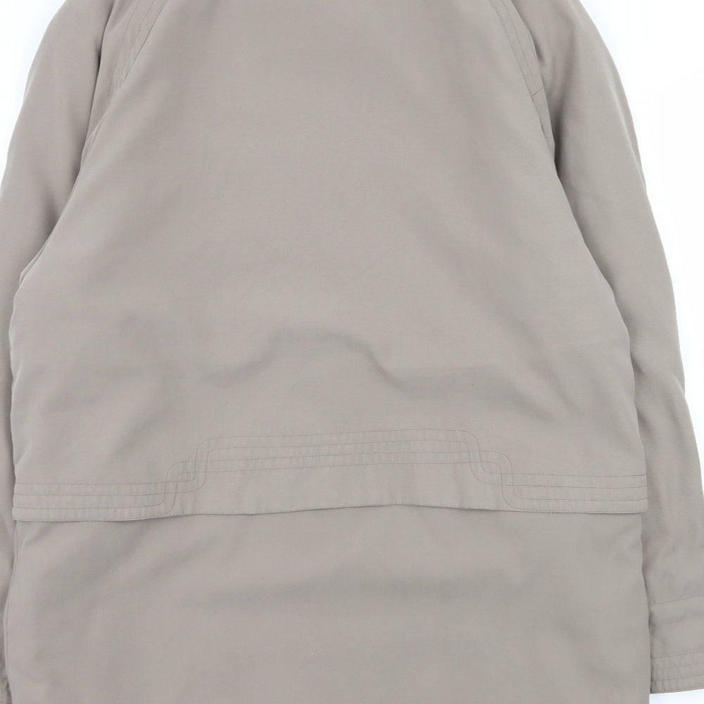 Telemac Womens Grey Overcoat Coat Size M