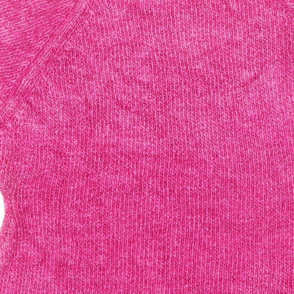 Preworn Womens Pink Knit Basic T-Shirt Size S
