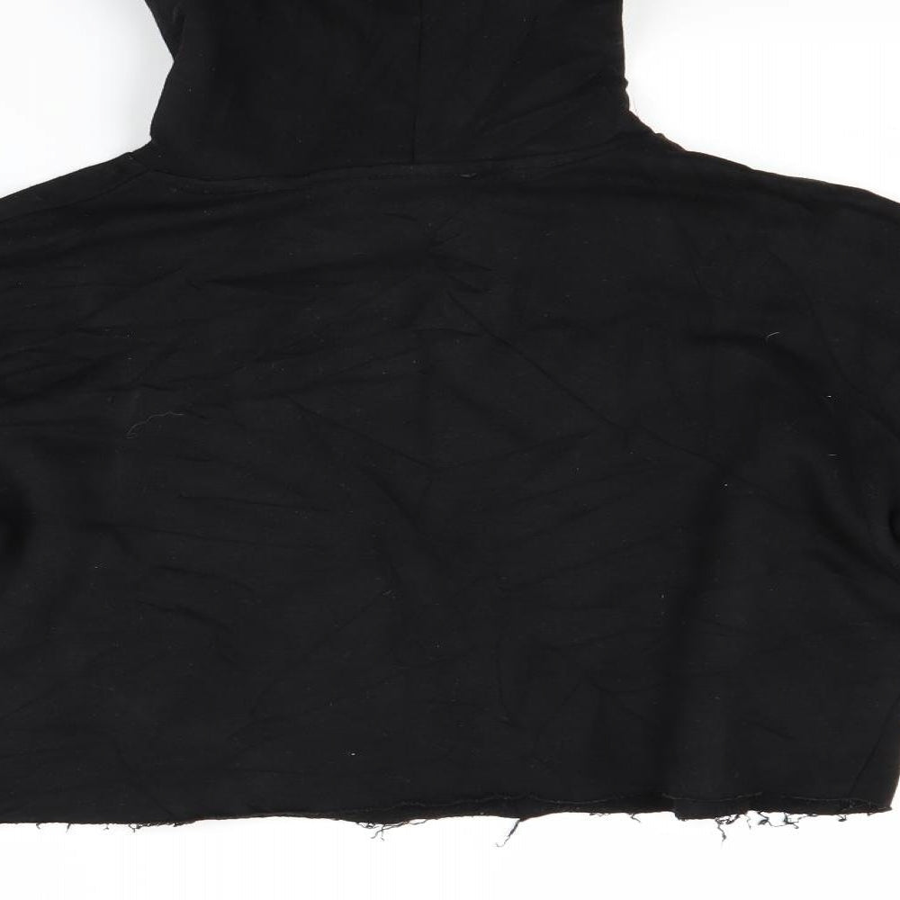 New Look Girls Black Pullover Hoodie Size 12 Years - New York