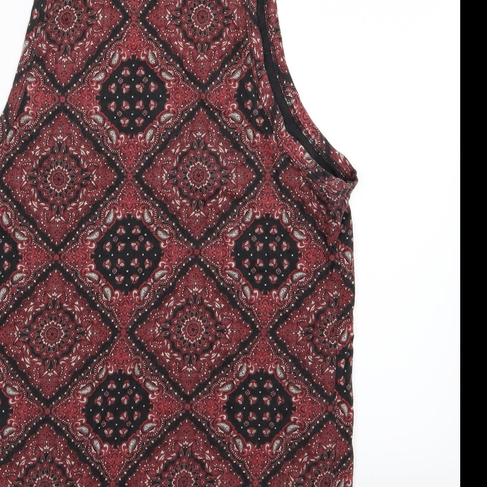 Worland Womens Multicoloured Paisley Jersey Basic Tank Size S