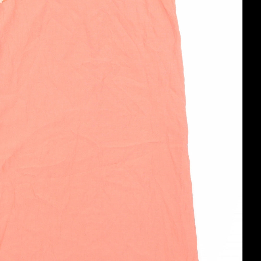 Topshop Womens Pink A-Line Size 8