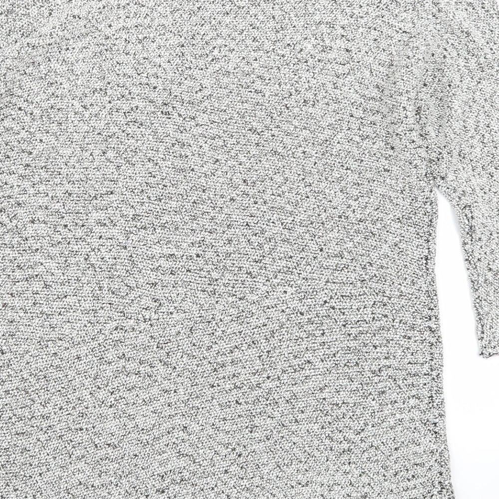 Mandi Womens White Basic T-Shirt Size 14