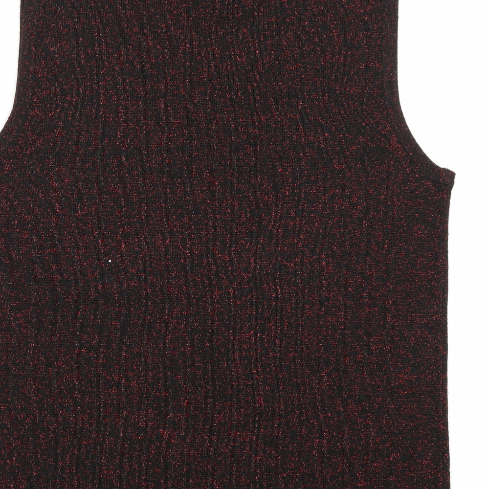 Bonmarché Womens Black Henley Jumper Size S