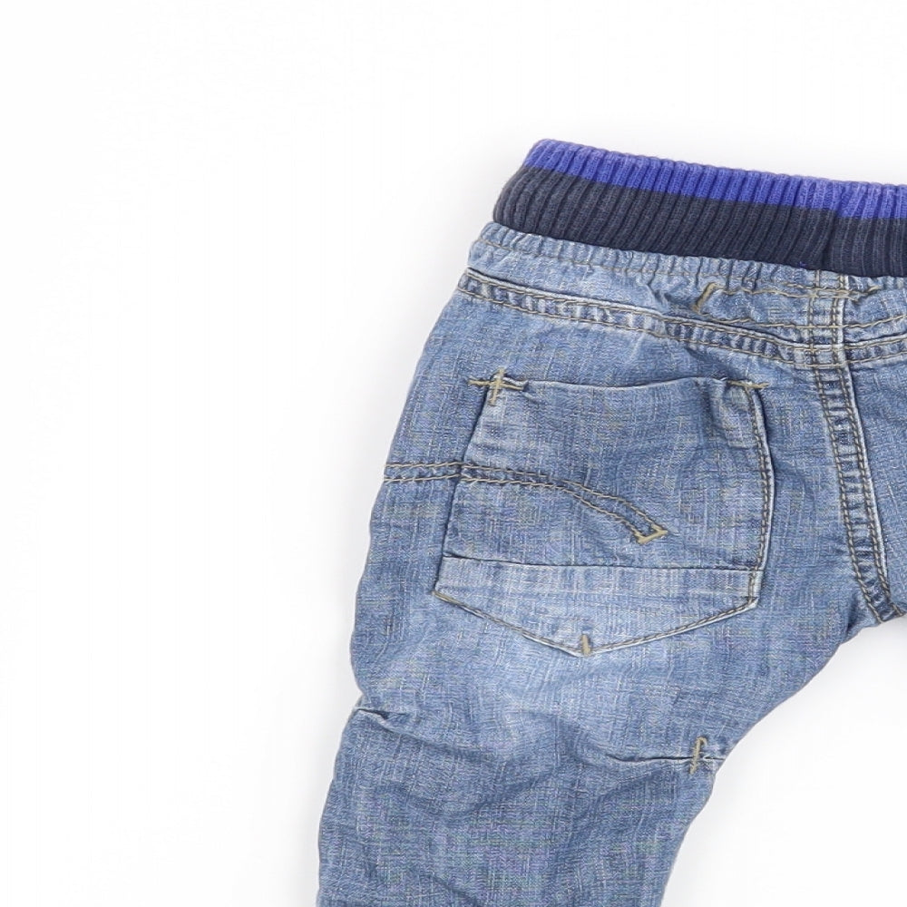 NEXT Boys Blue Cargo Jeans Size 3-6 Months