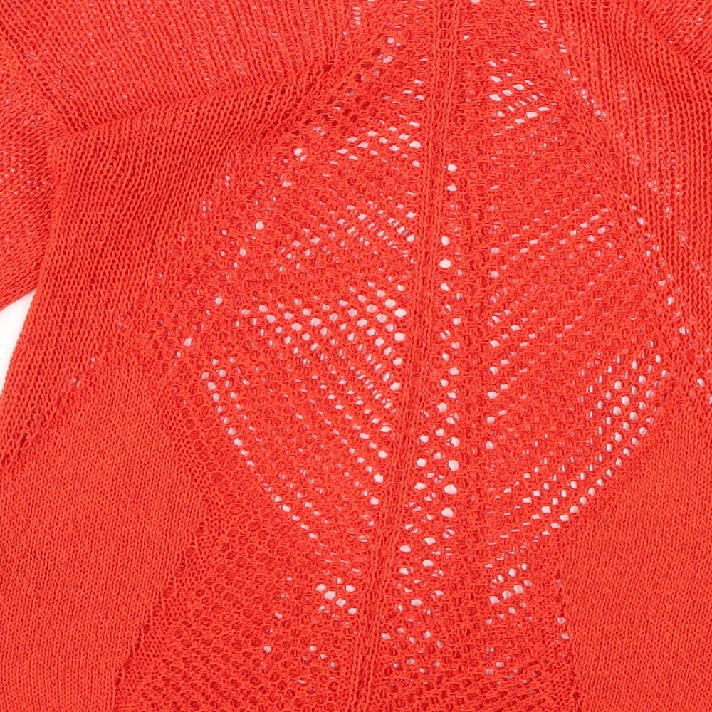 NEXT Womens Red Knit Pullover Jumper Size 8