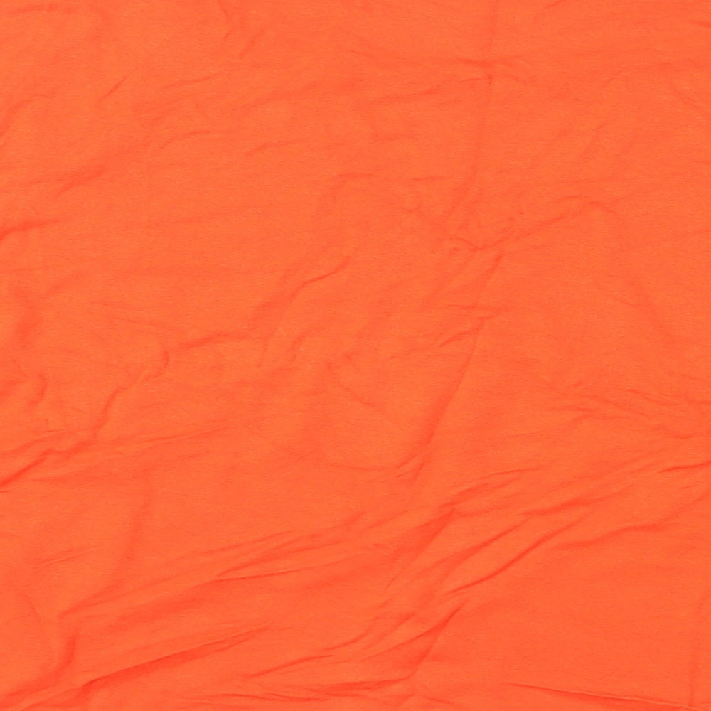 New Look Womens Orange Cropped T-Shirt Size 14