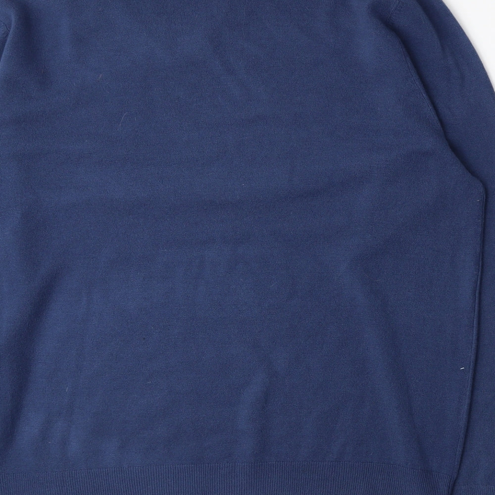 Marks & Spencer Womens Blue Knit Pullover Jumper Size 2XL