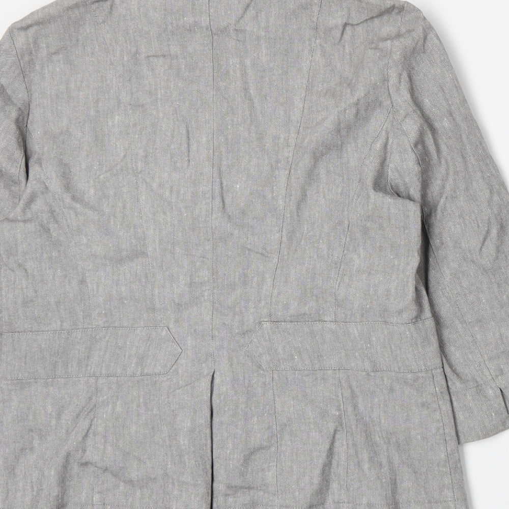 Per Una Womens Grey Jacket Blazer Size 10