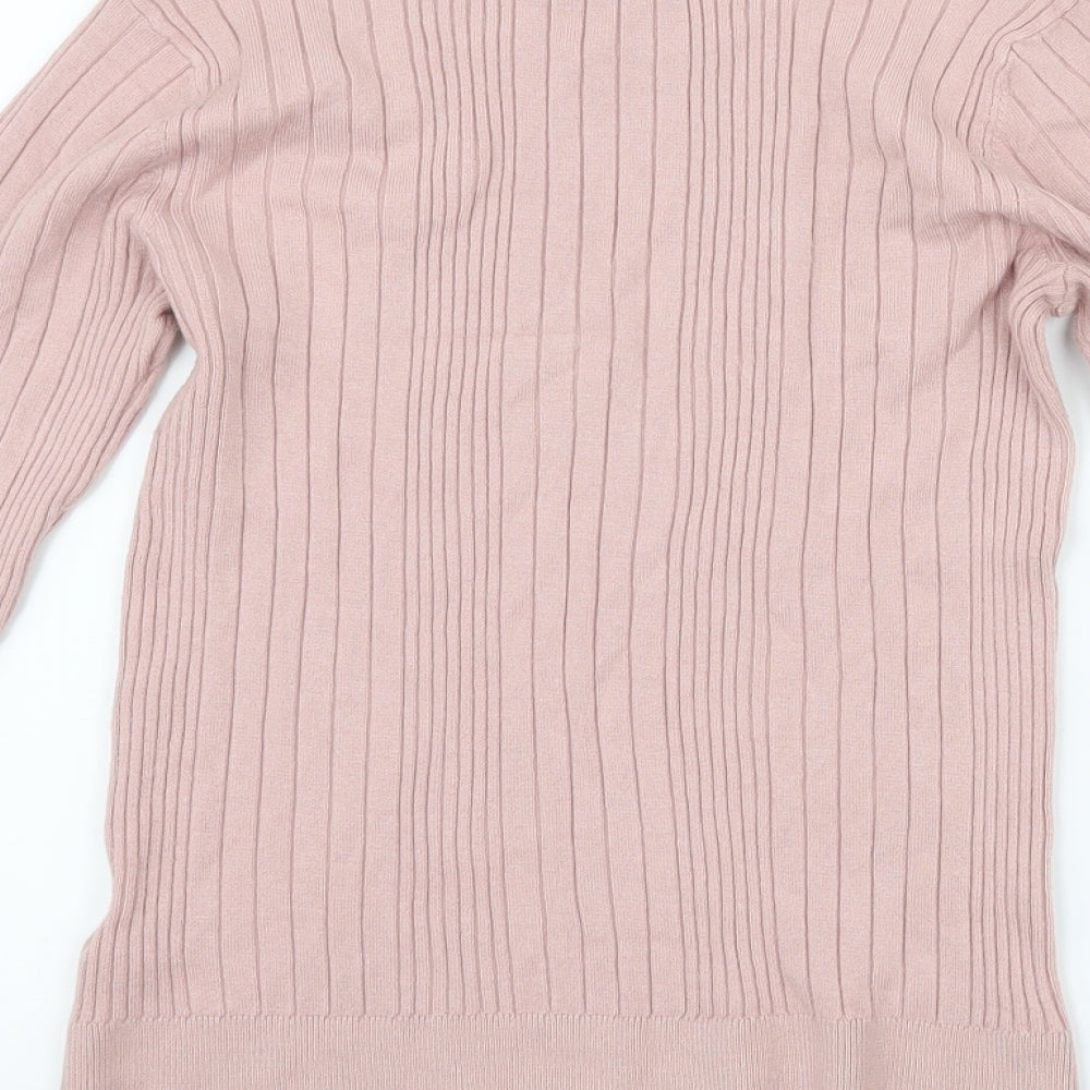 New Look Womens Pink Pullover Jumper Size 12