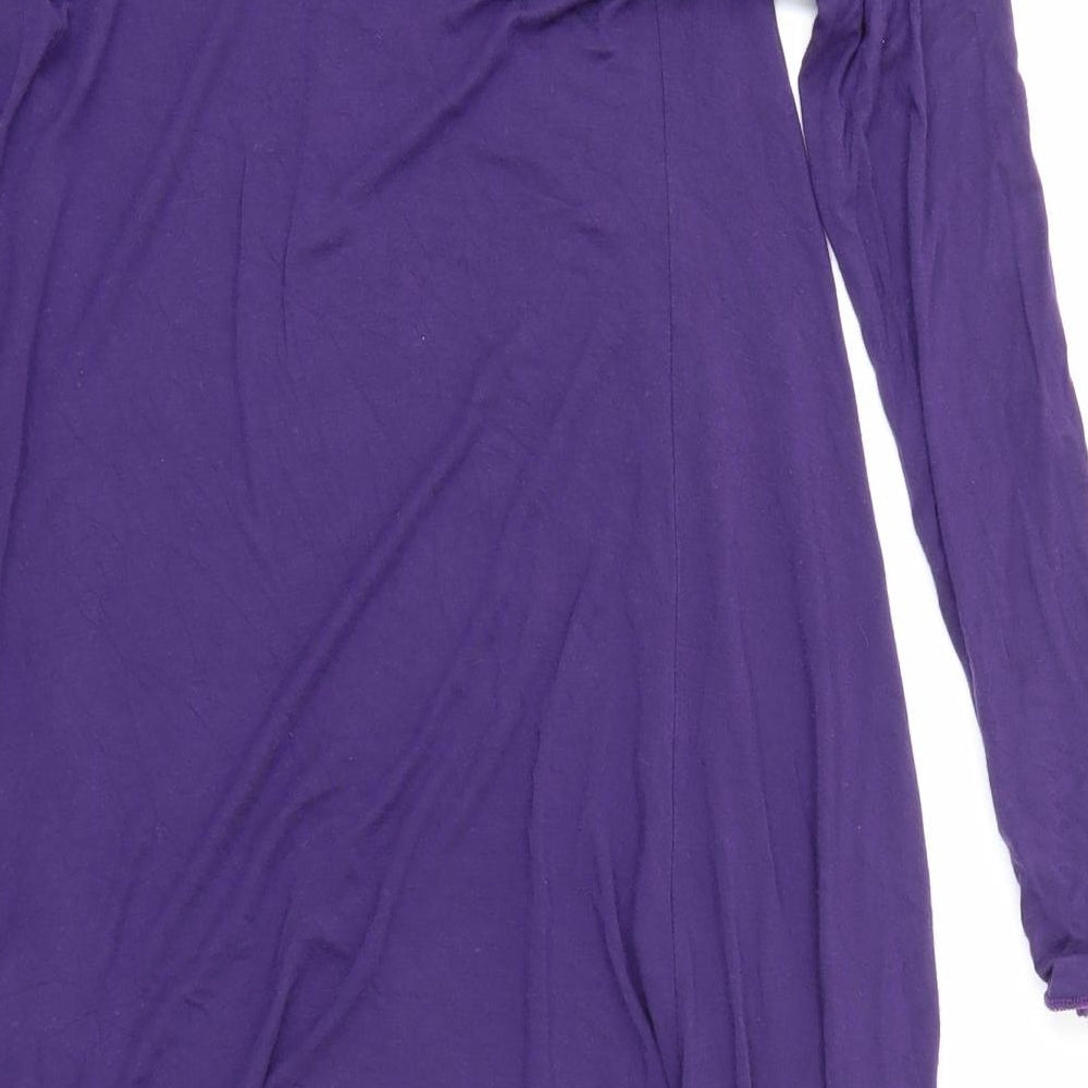 Too True Womens Purple Cardigan Jumper Size M