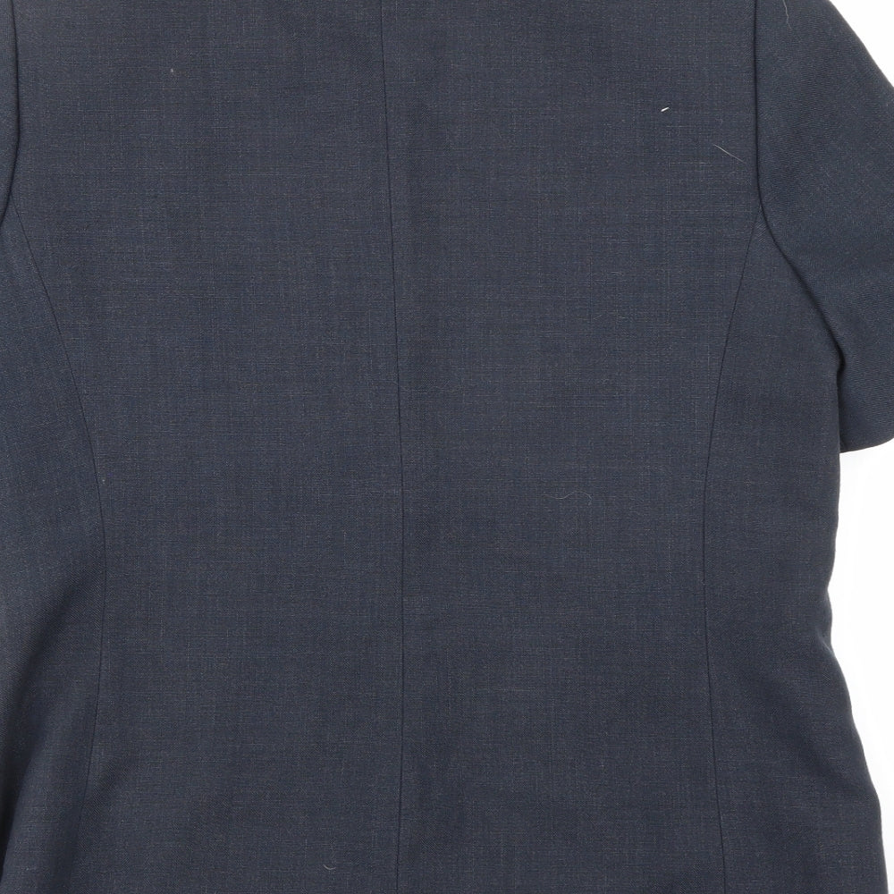 Paul Seperates Womens Blue Basic Button-Up Size 12