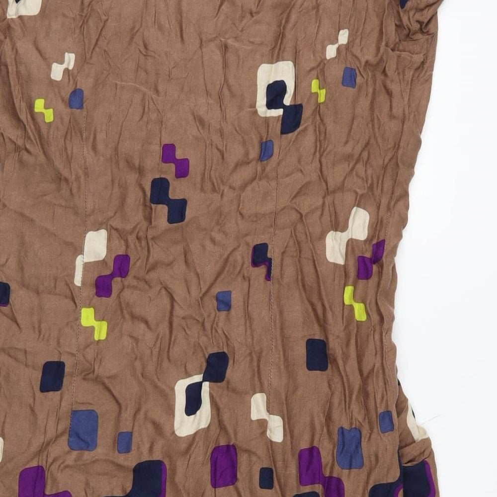 Tatuum Womens Brown Geometric Shift Size 12