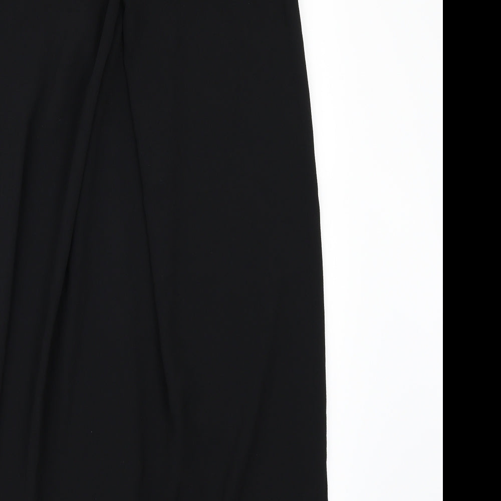 MONK Womens Black Tunic Blouse Size S