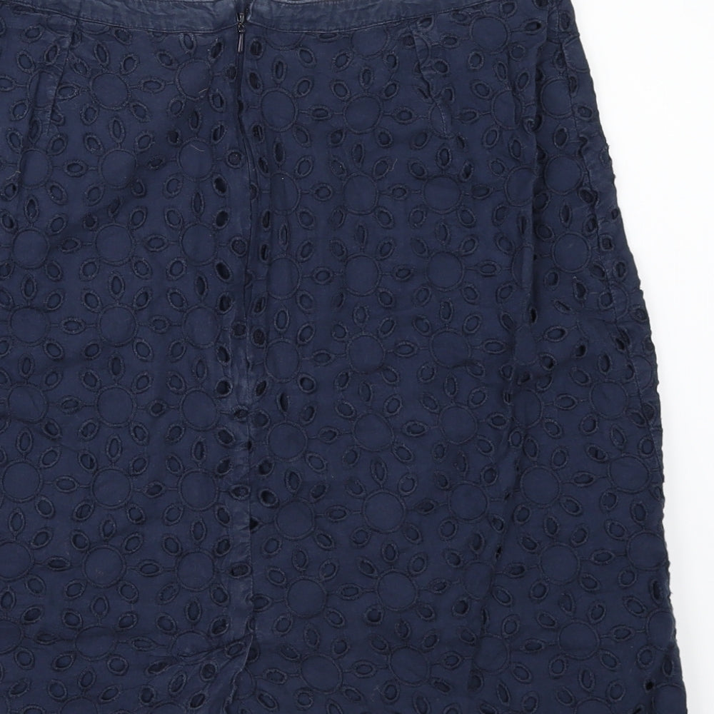 Debenhams Womens Blue A-Line Skirt Size 10