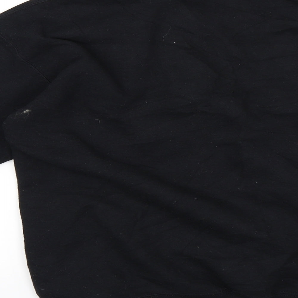 New Look Mens Black Henley Sweatshirt Size XS
