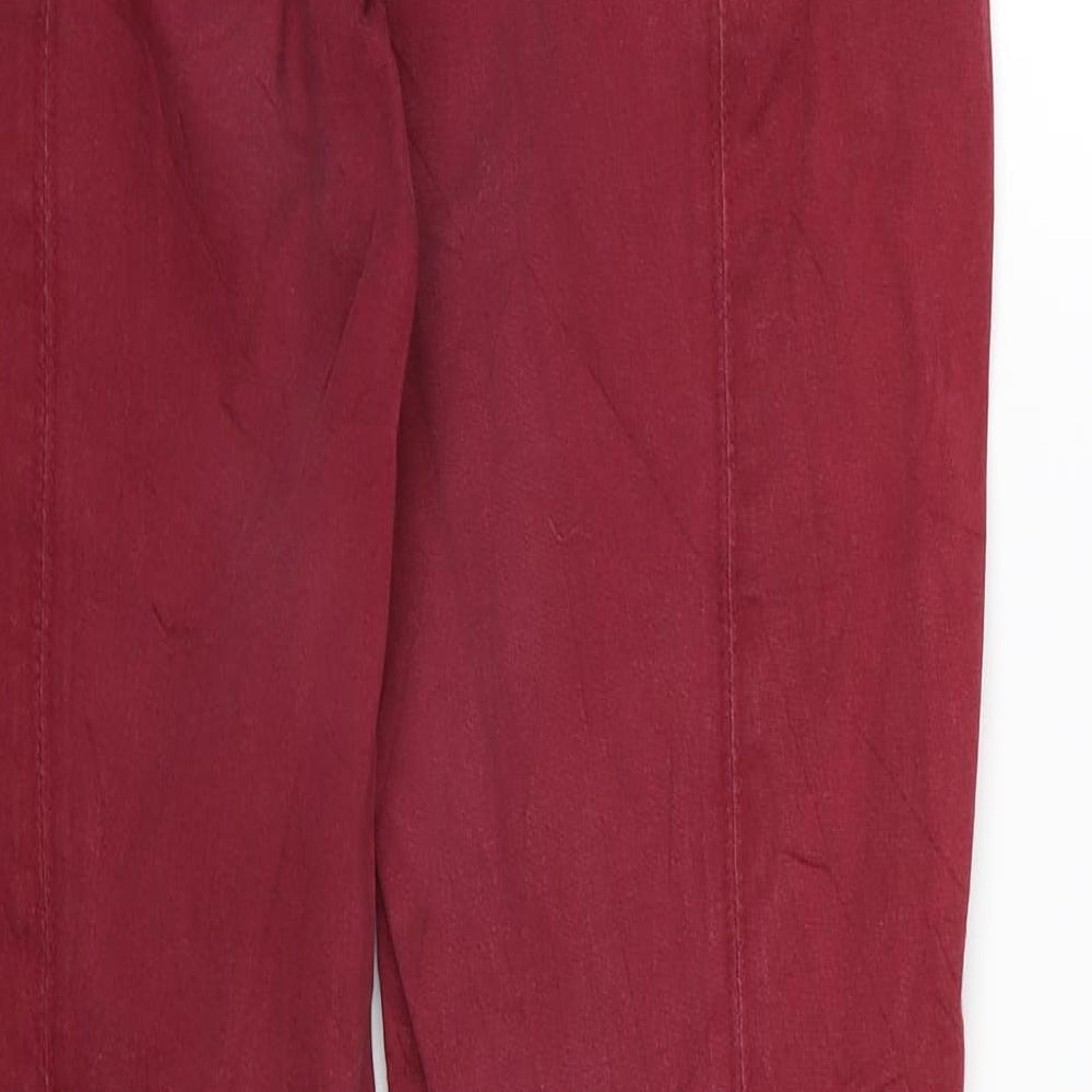 Dublin Womens Red Denim Skinny Jeans Size 12 L29 in