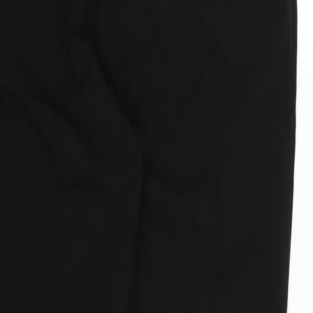 Marks and Spencer Womens Black Rayon Trousers Size 14 L25 in