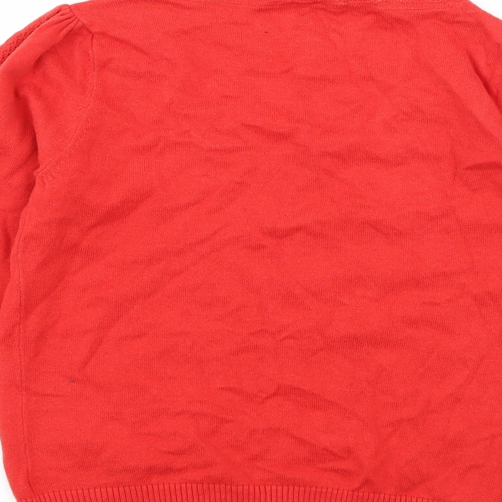 RJR.John Rocha Womens Red Jersey Basic T-Shirt Size 12