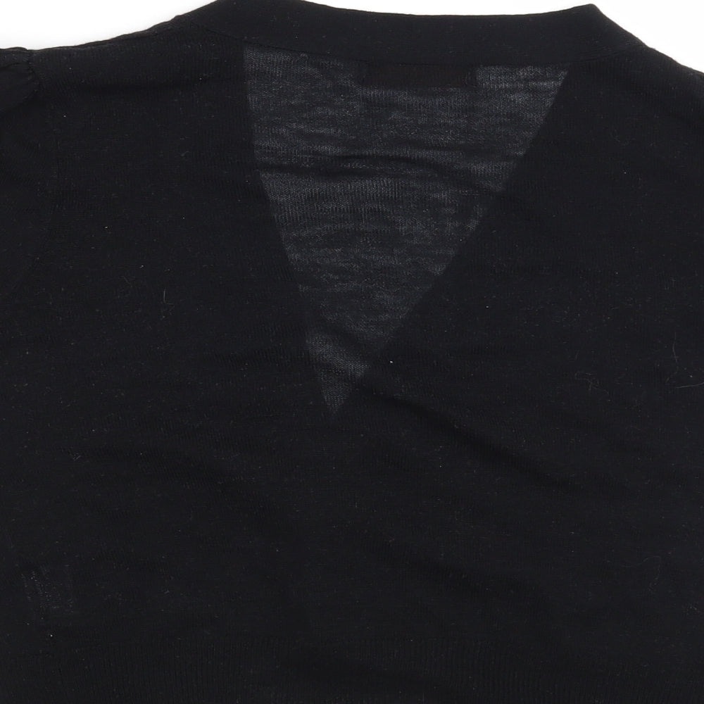 Missy Womens Black Cardigan Jumper Size M