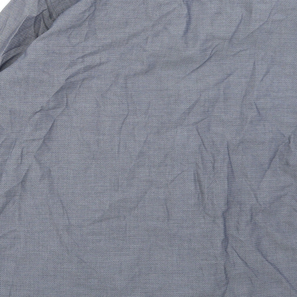 Autograph Mens Blue Button-Up Size 42