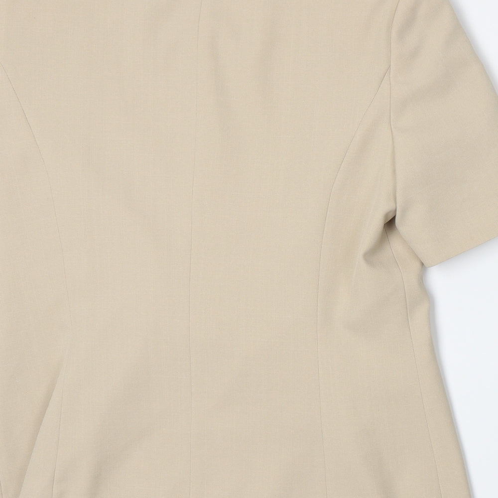 Berkertex Womens Beige Jacket Blazer Size 12