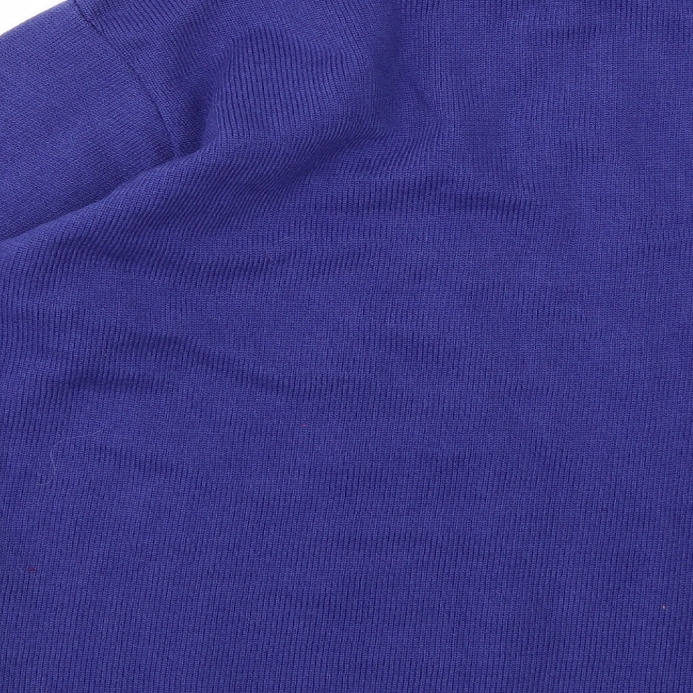 Reflect Womens Blue Knit Pullover Jumper Size L