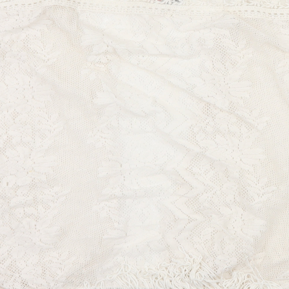 River Island Womens Ivory Lace Cardigan Jumper Size 10