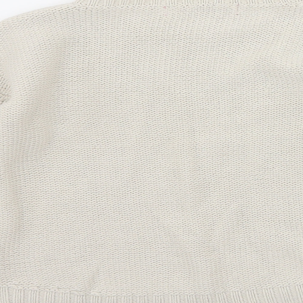 Primark Girls Ivory Pullover Jumper Size 8-9 Years