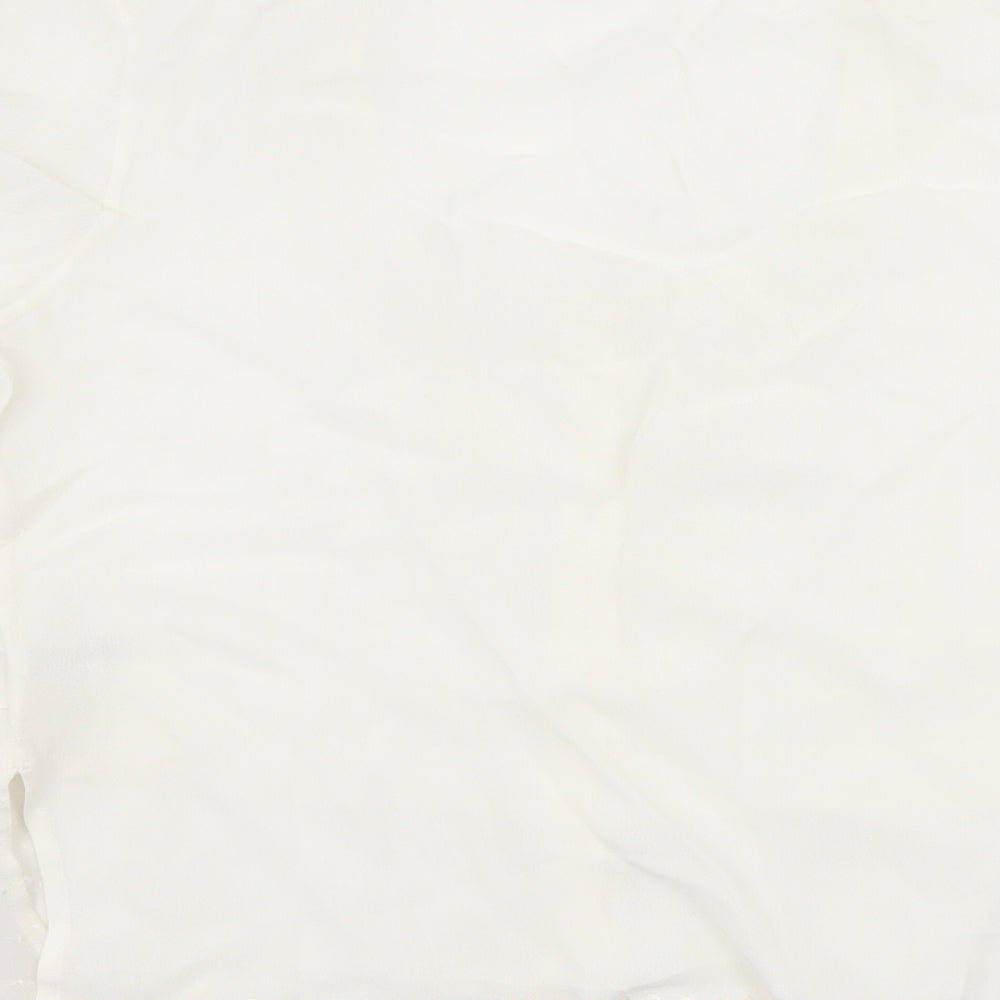 Klass Womens Ivory Basic Button-Up Size 16