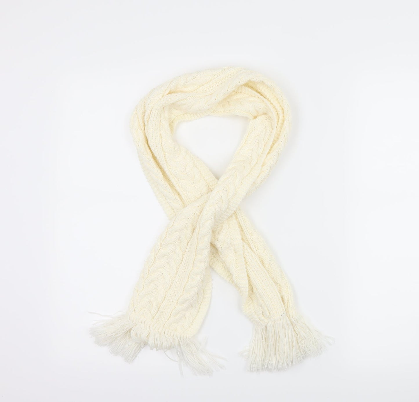 Preworn Womens Ivory Scarf