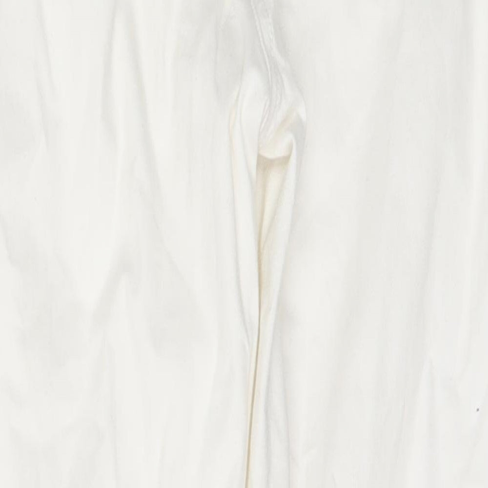 Denim Womens White Skinny Jeans Size 14 L27 in