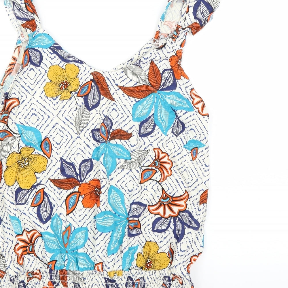 Preworn Womens Multicoloured Floral Basic Blouse Size M