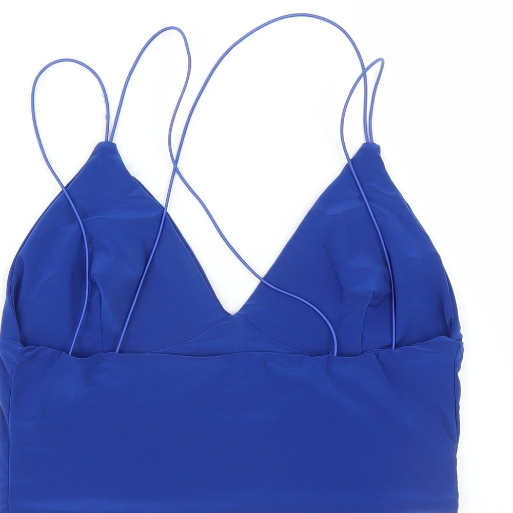Club London Womens Blue Basic Blouse Size 14