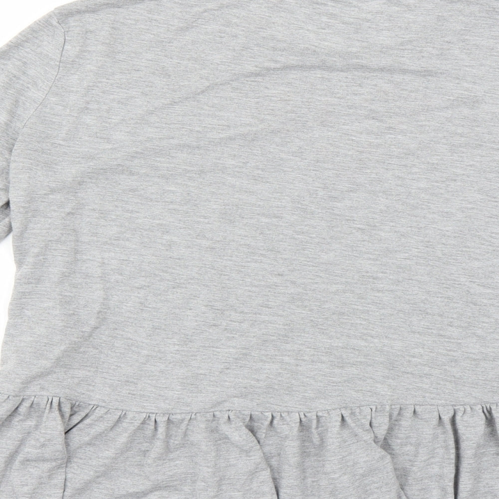 Nocozo Womens Grey Basic Blouse Size 10