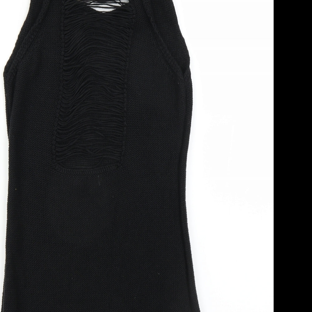 Bershka Womens Black Pullover Jumper Size M