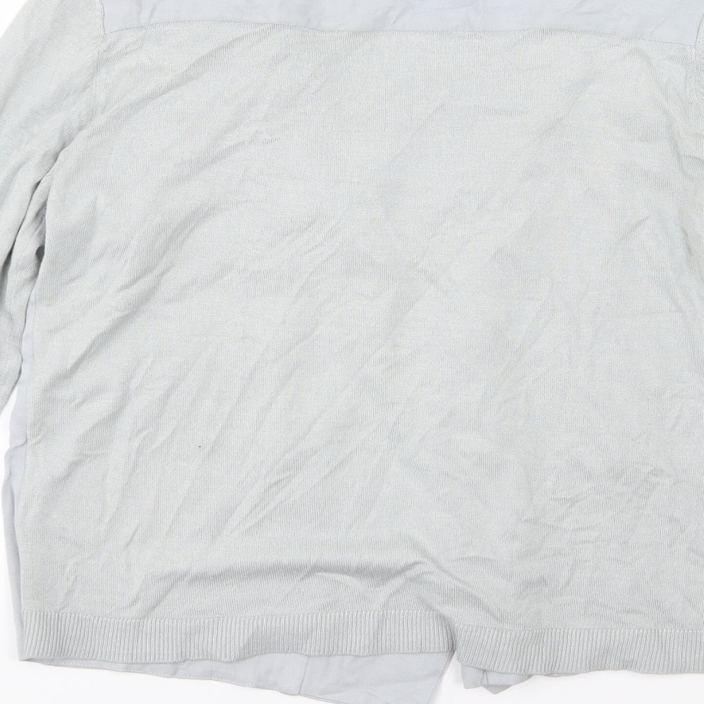 Per Una Womens Grey Knit Jacket Size 12
