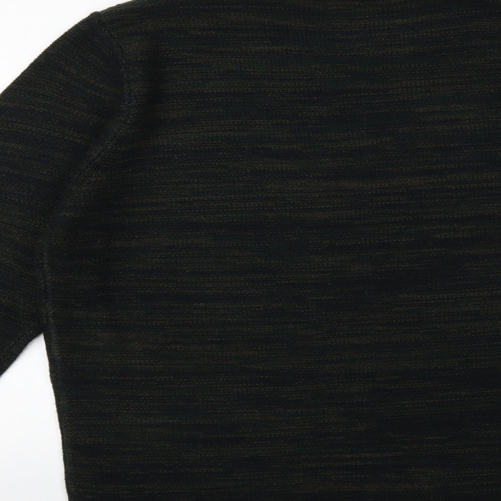 New Look Mens Green Knit Pullover Jumper Size M