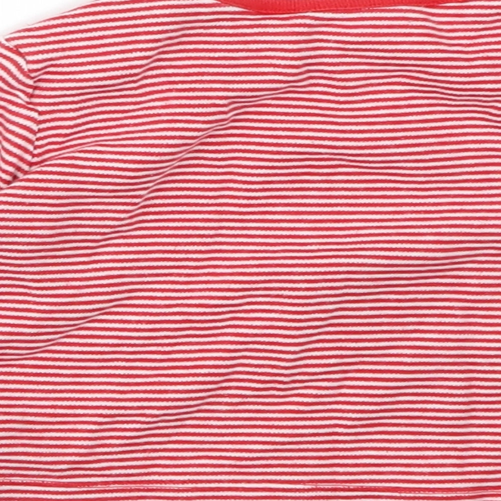 F&F Baby Red Striped Basic T-Shirt Size 9-12 Months - Christmas