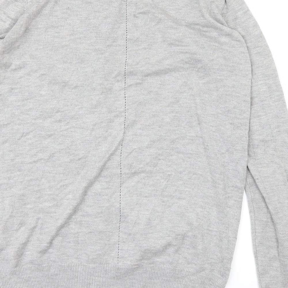 Ellen Reyes Womens Grey Cardigan Jumper Size S