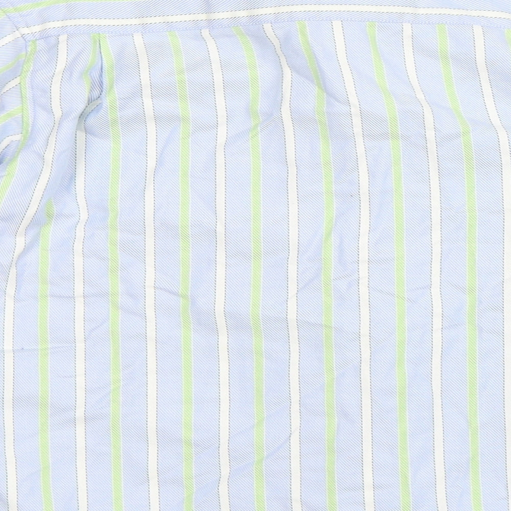 Bus Stop Boys Blue Striped Basic Button-Up Size 8 Years